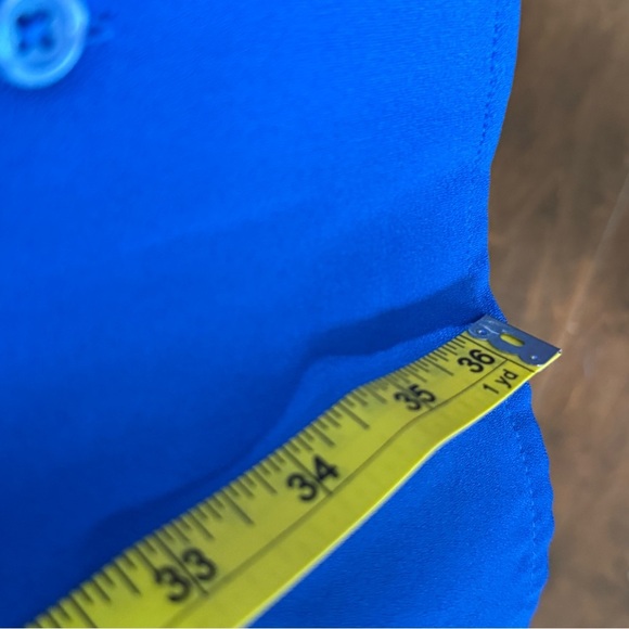 Nine West Blue Sleeveless Button-Down Dress. Sz XL - Picture 8 of 8